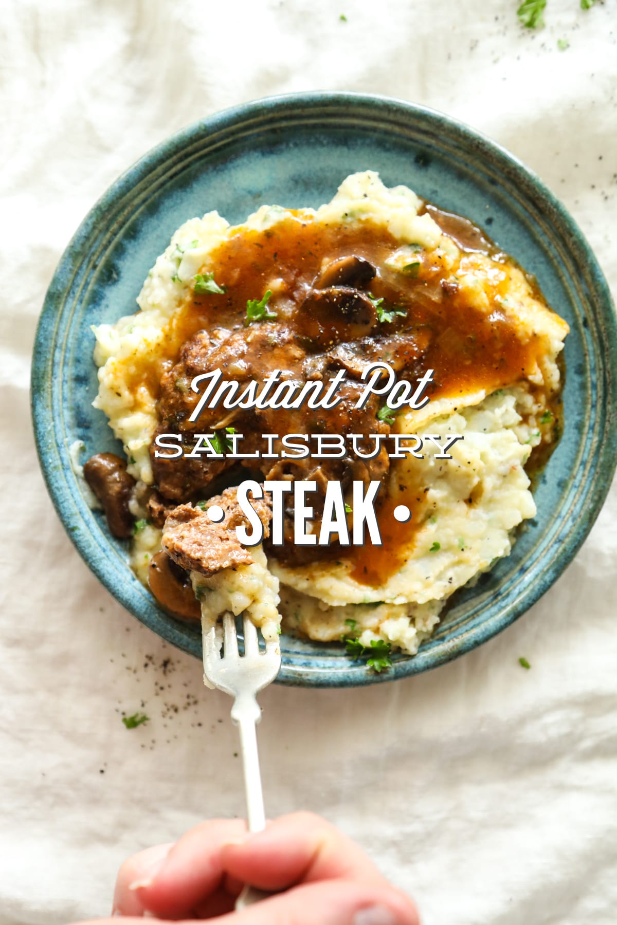 Instant Pot Salisbury Steak with Easy Mushroom Gravy (Pressure Cooker Recipe)