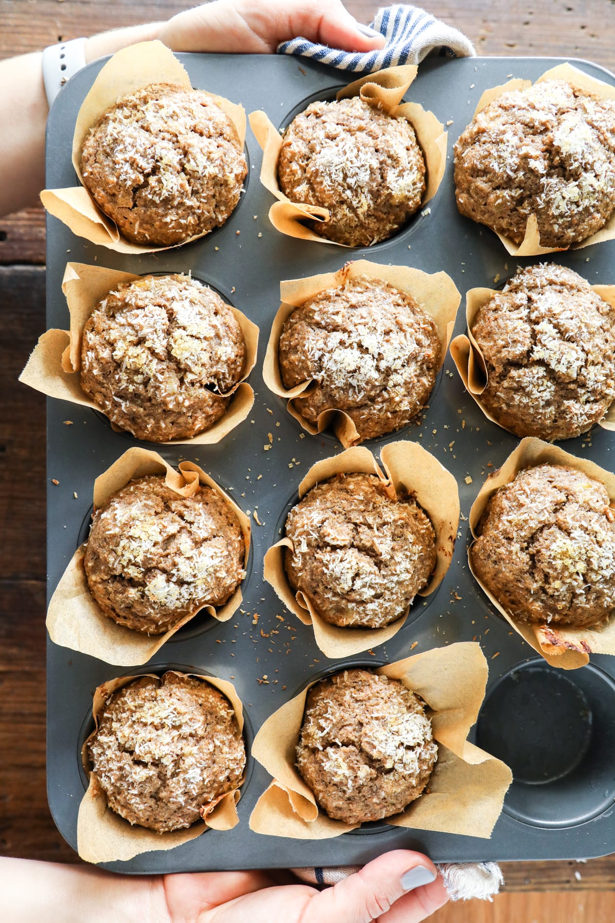 Banana and Coconut Buckwheat Muffins Live Simply