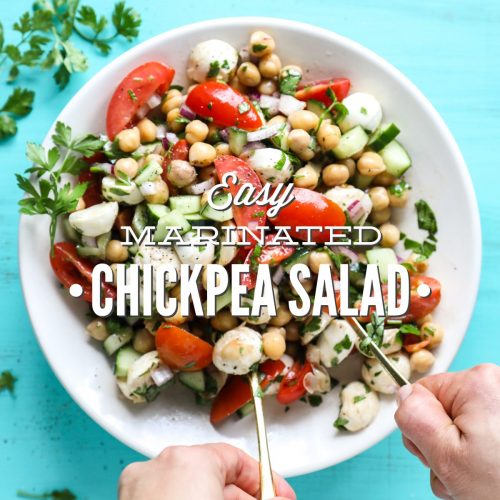 Easy Marinated Chickpea Salad