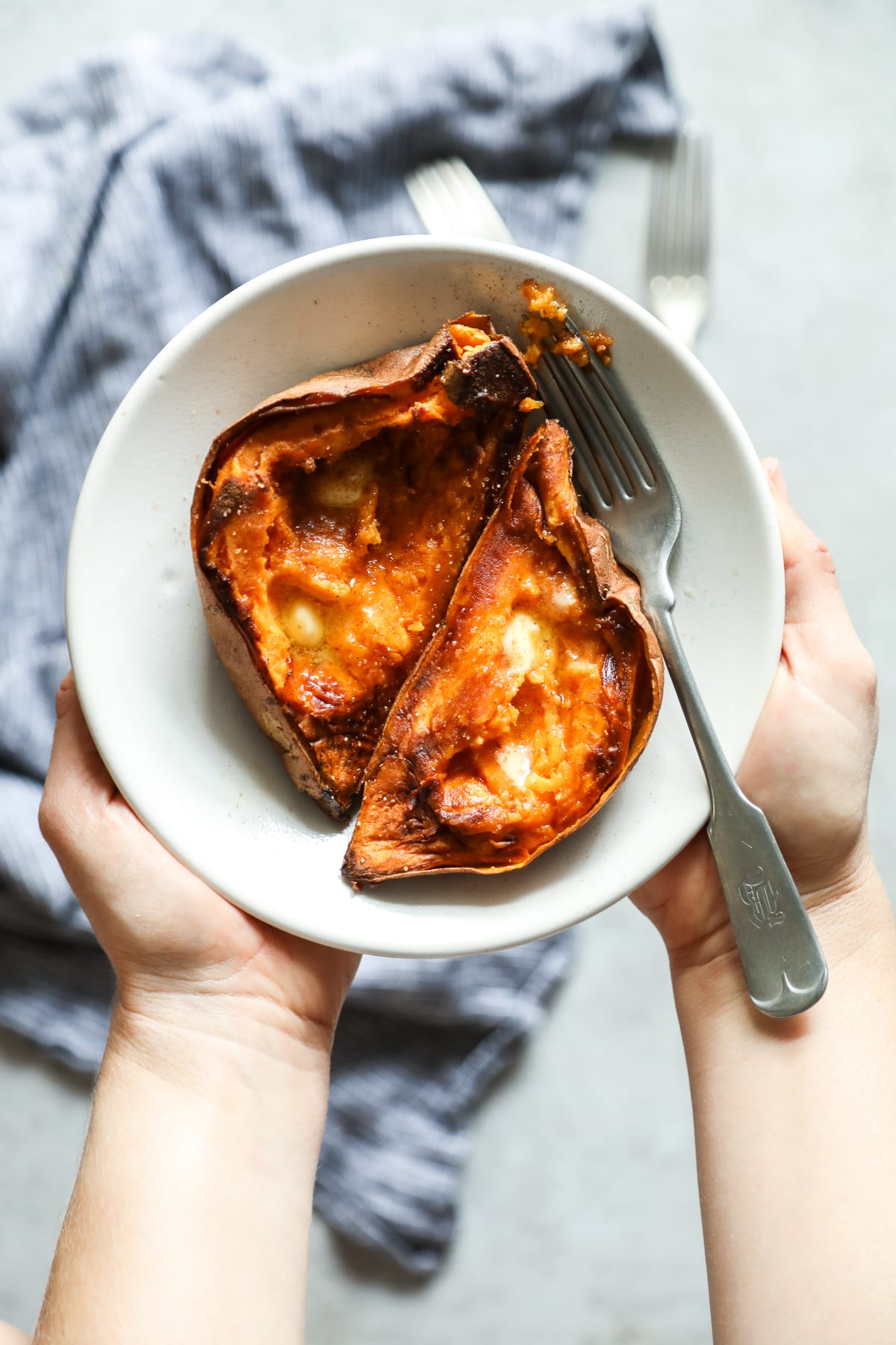 The Best and Quickest Baked Sweet Potatoes - Live Simply