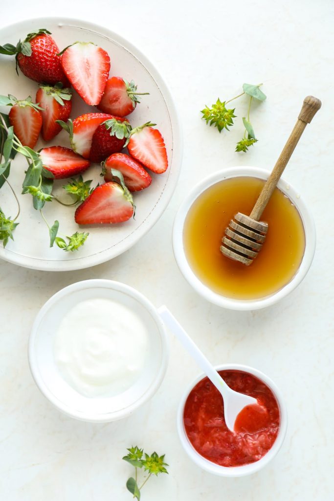 A brightening strawberry facial mask. This super easy mask only requires three ingredients, and it's gentle enough to use daily.