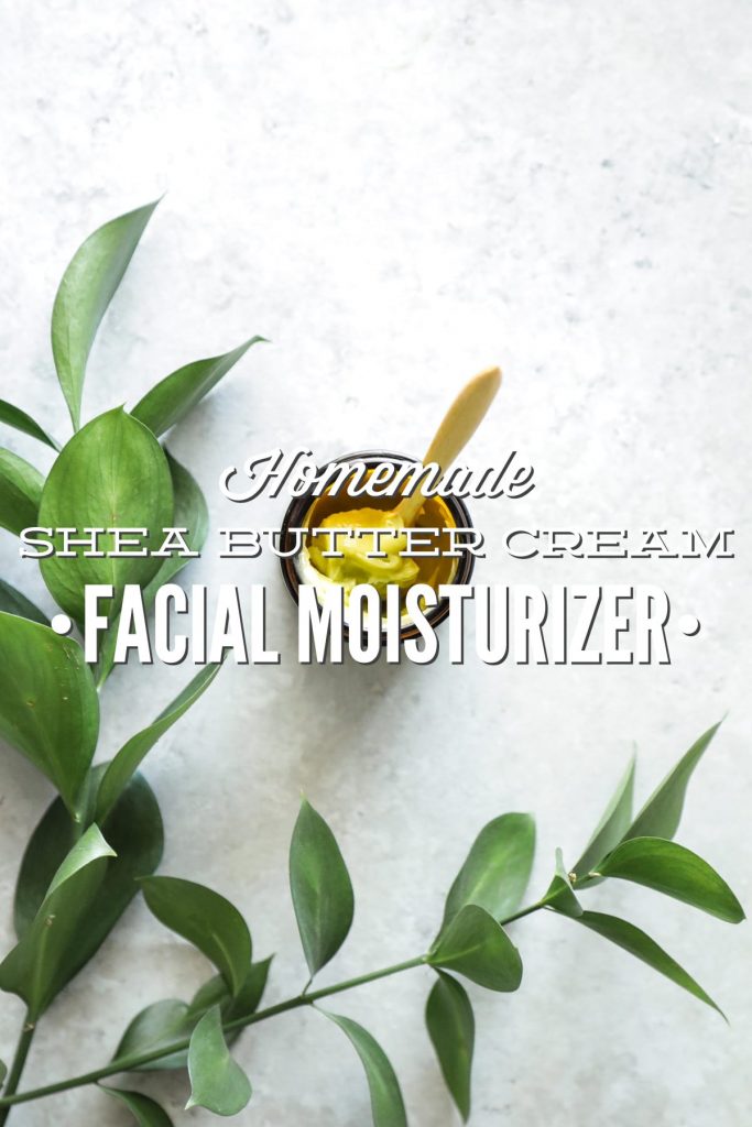 Homemade Shea Butter Cream Facial Moisturizer