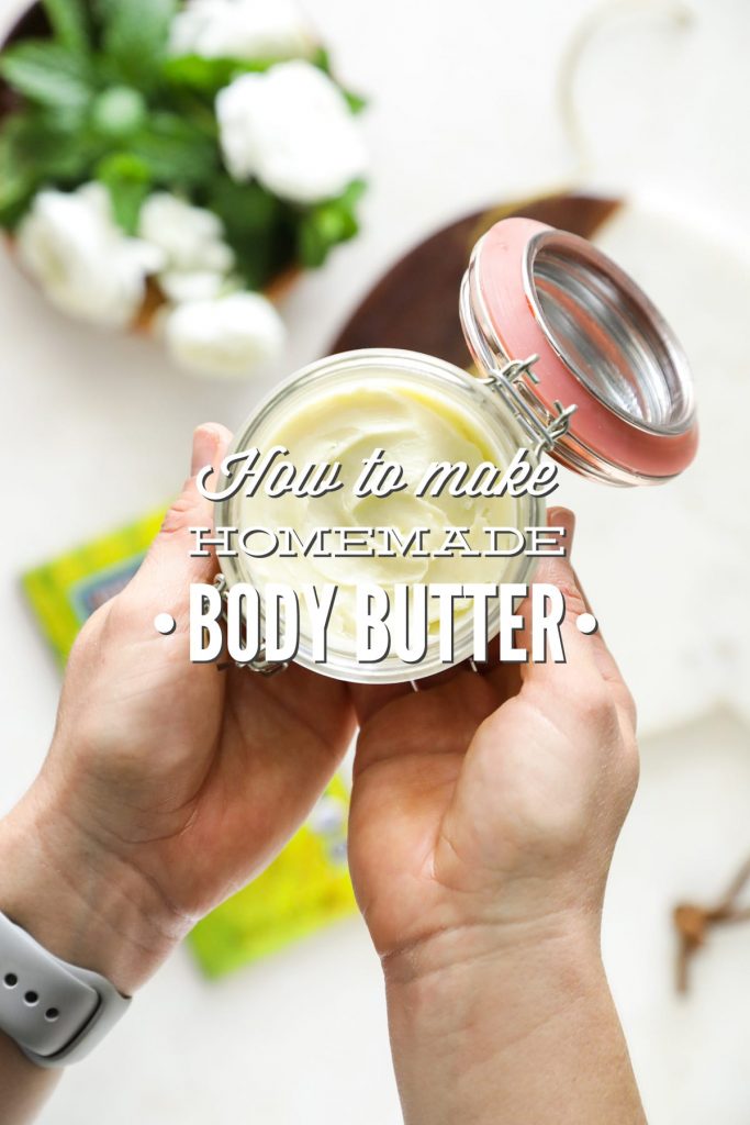 Simple, homemade, and customizable body butter that leaves the skin naturally-nourished and moisturized.