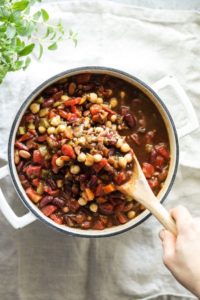 Real food. This recipe calls for ingredients found in most pantries: beans, lentils, and canned tomatoes. The basic ingredients come together to create a flavorful and 