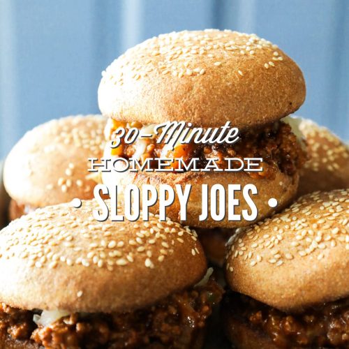 30-Minute Homemade Sloppy Joes