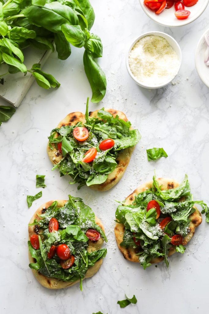 The best pizza dough! So easy to make (no kneading) and tastes similar to white flour (but it's a lot healthier for you). Einkorn pizza dough! Grill it for flatbreads or bake it in the oven for pizza.