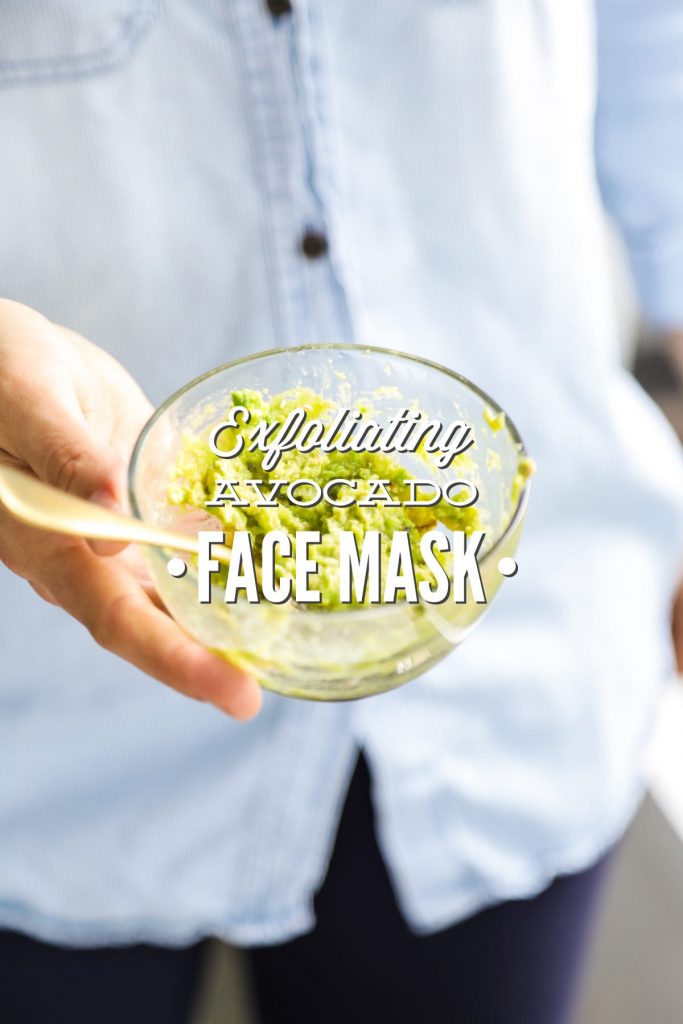 A simple, real food-inspired face mask made with leftover avocado, rolled oats, and honey.