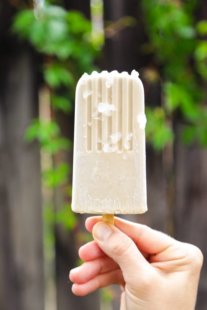 Homemade peanut butter fudge popsicles made with simple, real food ingredients.