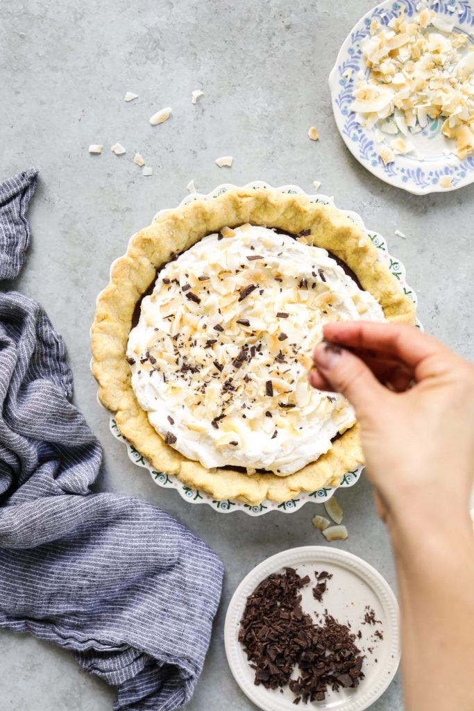 This chocolate pudding pie reminds me of the chocolate pie my grandmother used to make when I was a kid. But there are no boxes needed for this pie. It's so good!