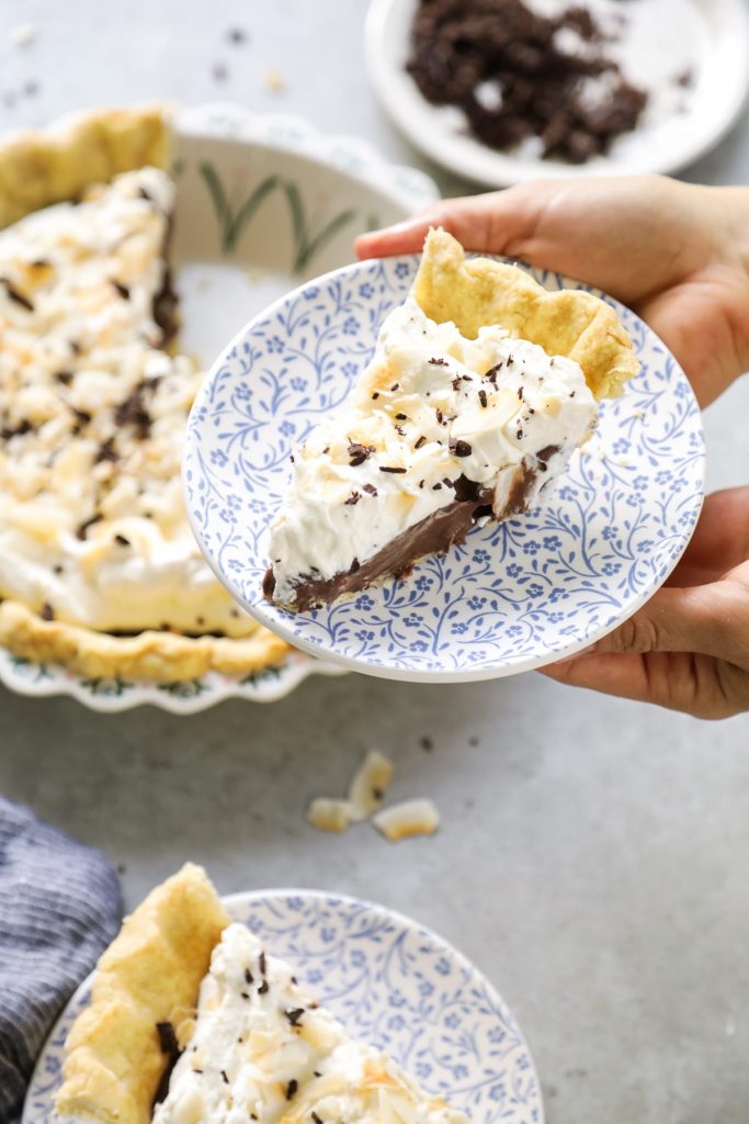 This chocolate pudding pie reminds me of the chocolate pie my grandmother used to make when I was a kid. But there are no boxes needed for this pie. It's so good!