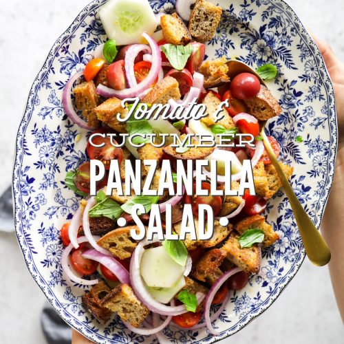 Tomato and Cucumber Panzanella Salad