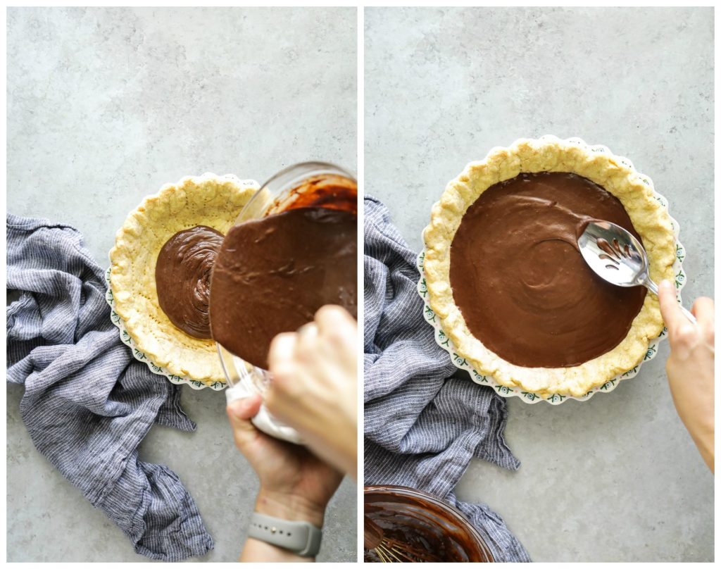 This chocolate pudding pie reminds me of the chocolate pie my grandmother used to make when I was a kid. But there are no boxes needed for this pie. It's so good!