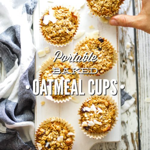 Portable Baked Oatmeal Cups