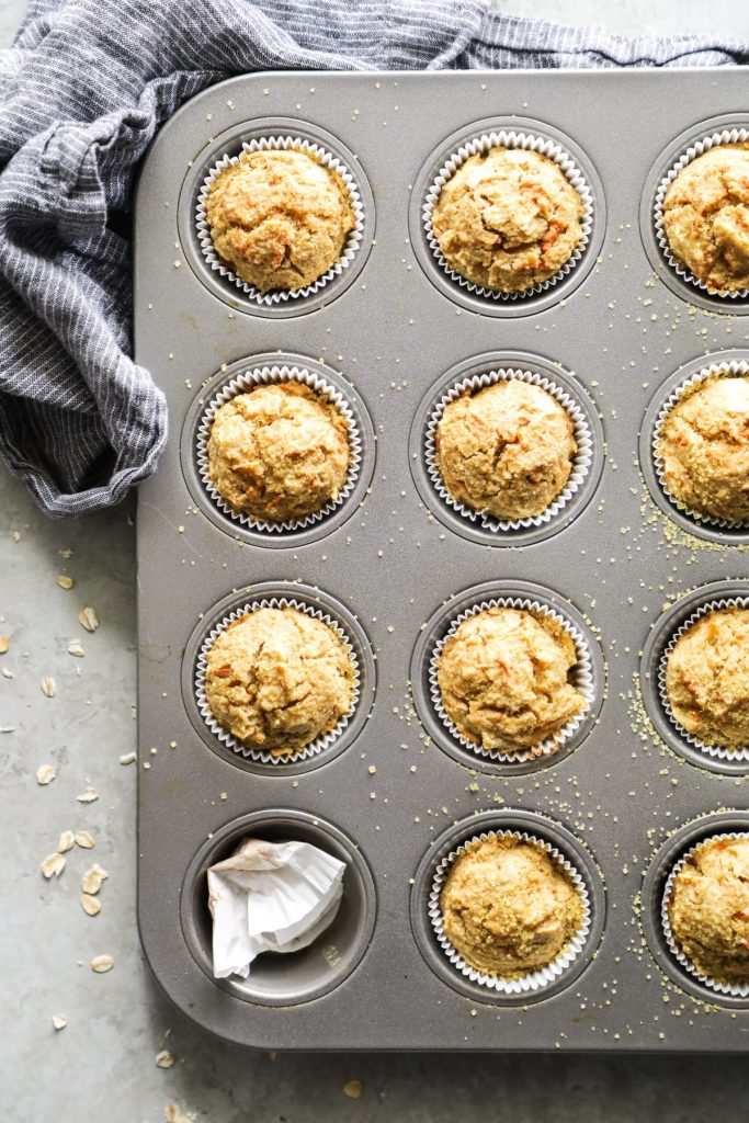 Almond-Oat Carrot Cake Muffins