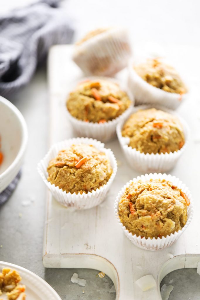 Almond-Oat Carrot Cake Muffins