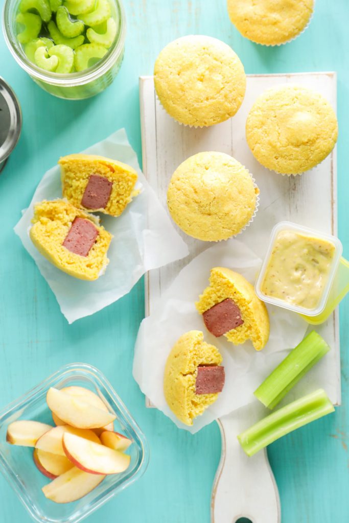 These homemade corndog muffins are a fun, real food twist on the classic corn dog. Freezer and lunchbox friendly.