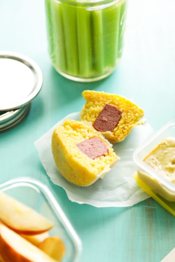 These homemade corndog muffins are a fun, real food twist on the classic corn dog. Freezer and lunchbox friendly.