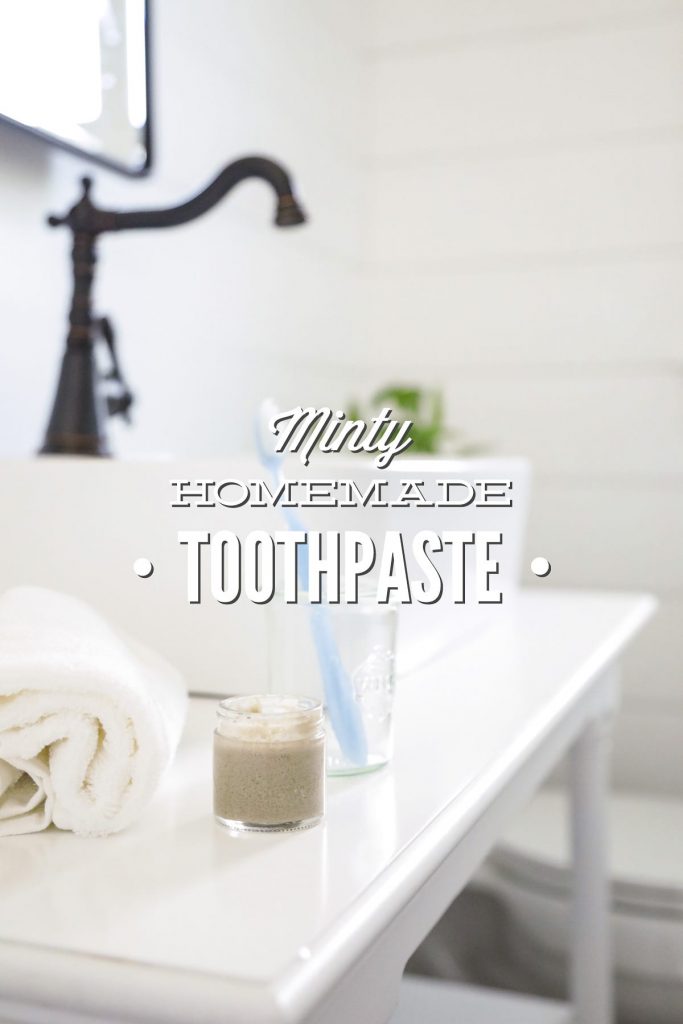 Minty Homemade Toothpaste