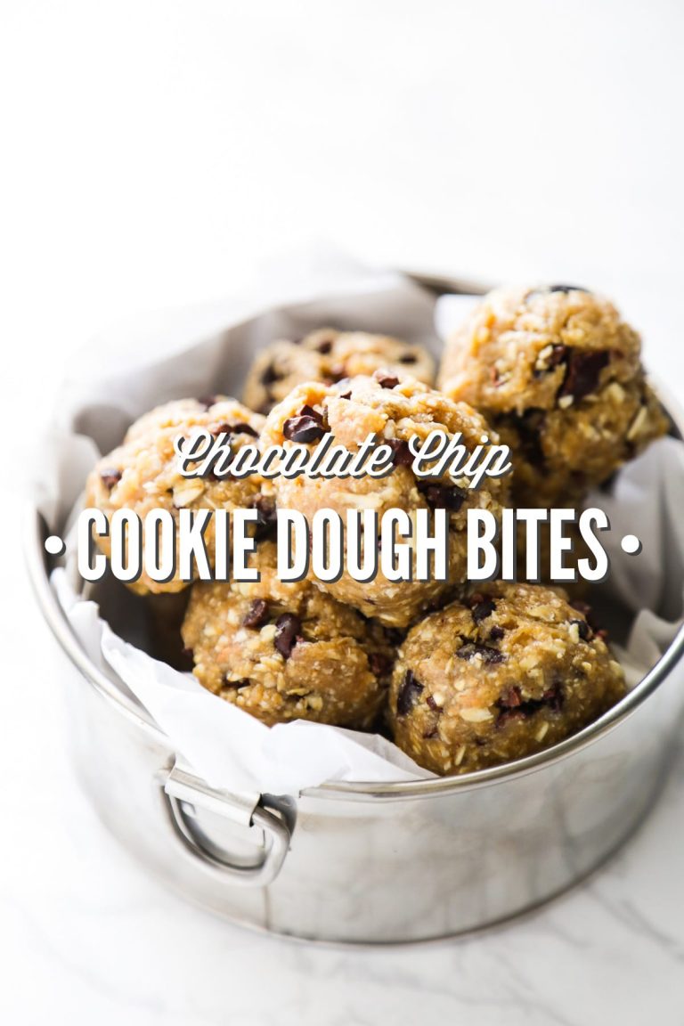 Chocolate Chip Cookie Dough Bites (No-Bake Recipe)