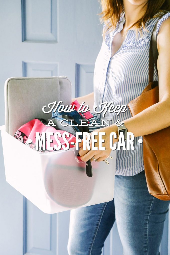 Say good-bye to messes and clutter left in your car. Such a simple way to stay organized!