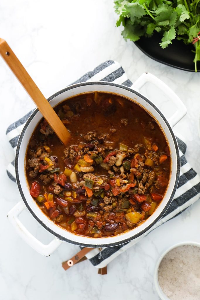 So easy, so good! No fancy ingredients needed. Just a simple, incredibly flavorful homemade chili.