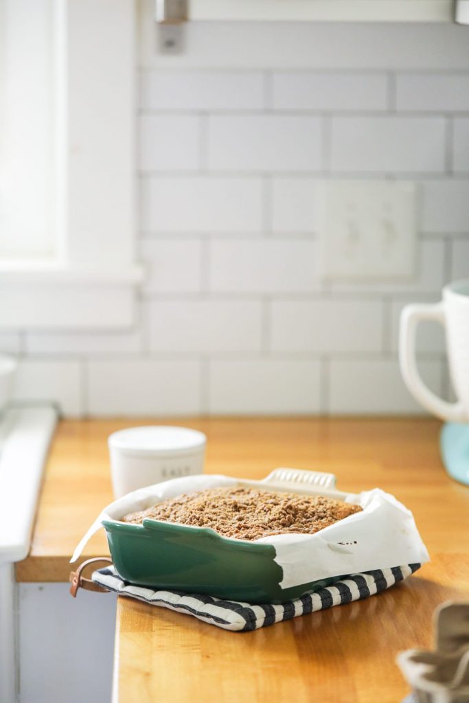 Easy Einkorn Coffee Cake with Cinnamon Streusel