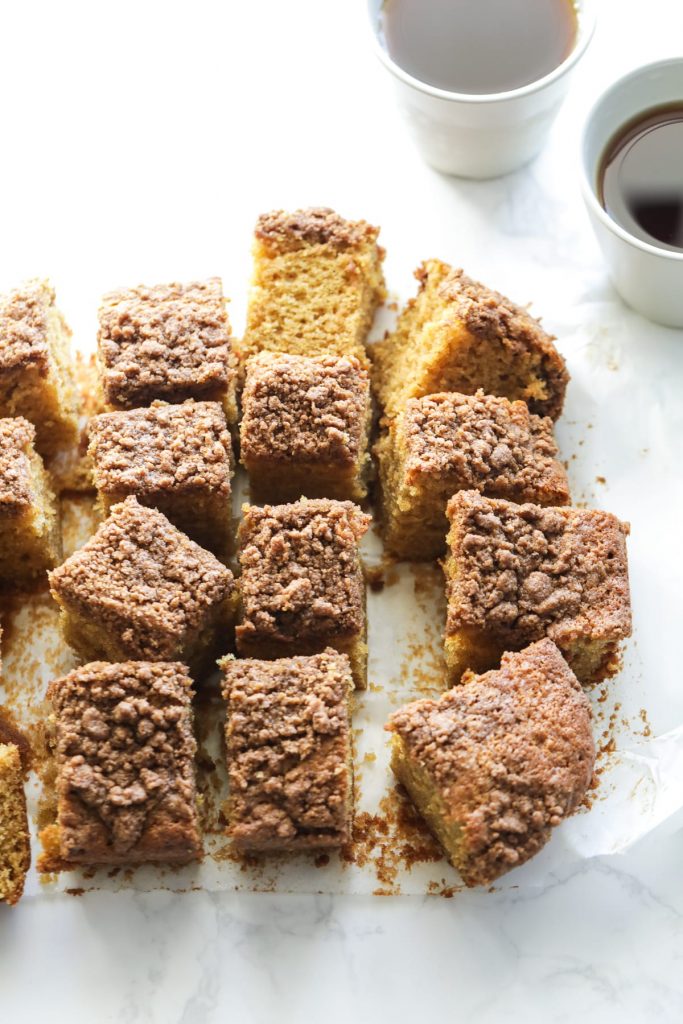 Easy Einkorn Coffee Cake with Cinnamon Streusel