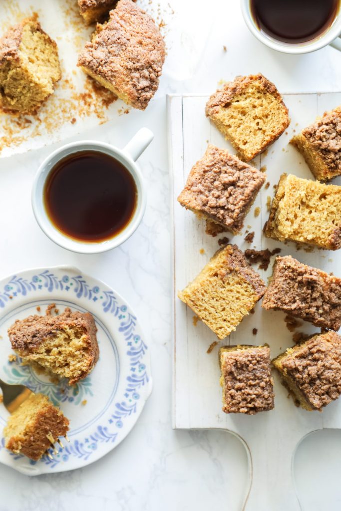 Easy Einkorn Coffee Cake with Cinnamon Streusel