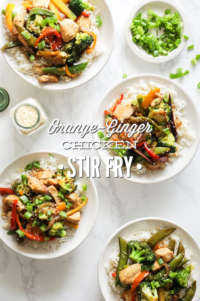 One-skillet orange-ginger chicken and vegetable stir-fry. You're going to love this healthy, homemade stir-fry recipe.