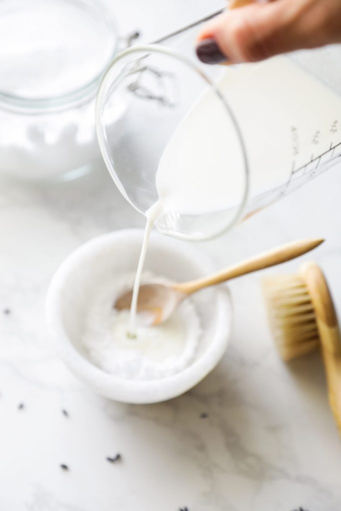 A simple, homemade facial exfoliator made with just two kitchen ingredients.