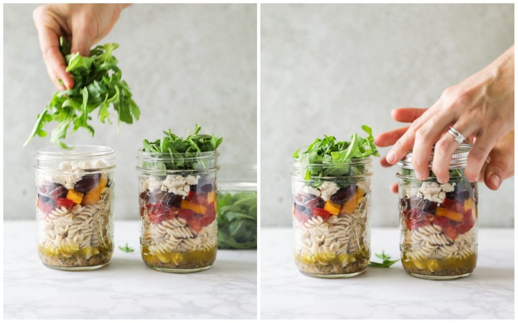 Quick and Easy Mason Jar Pasta Salad