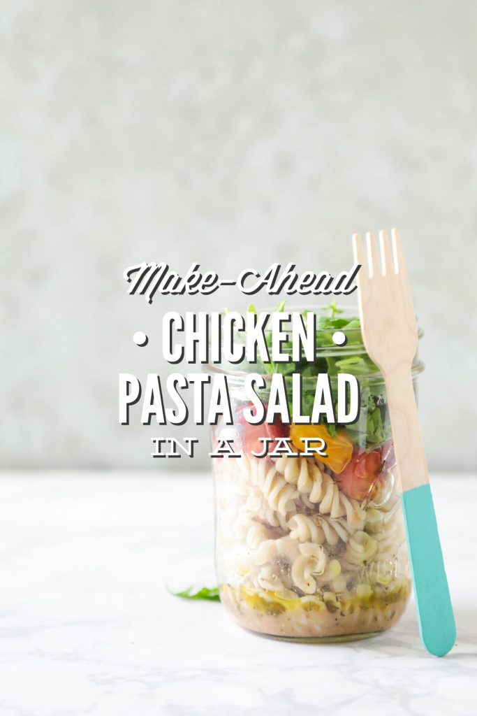 This veggie-dense chicken pasta salad is easy to make ahead for real-food meals on the go.