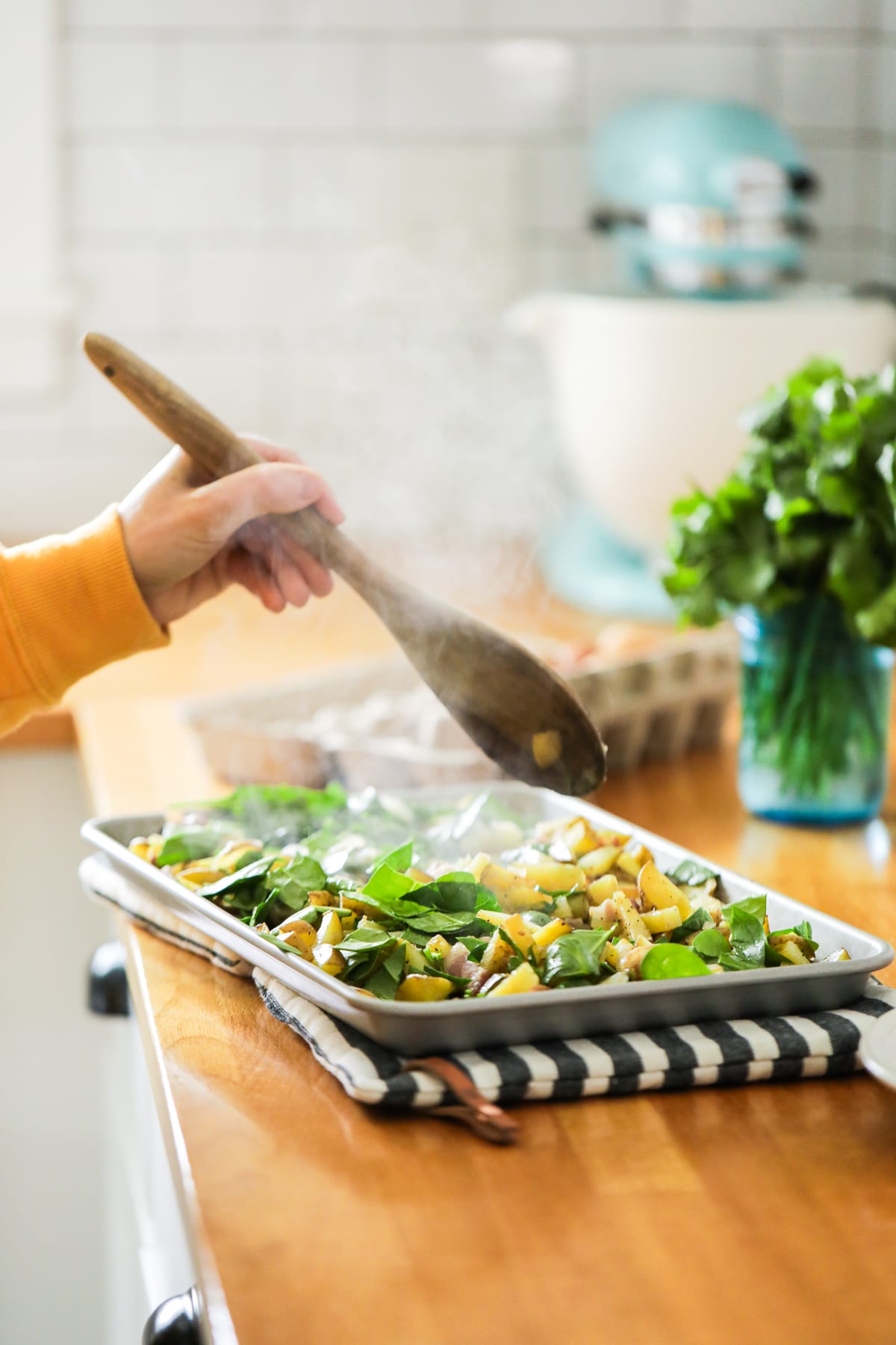 Packed with real food veggies and protein, this homemade hash makes for a nutrient-dense breakfast, brunch, or even brinner (breakfast-for-dinner)!