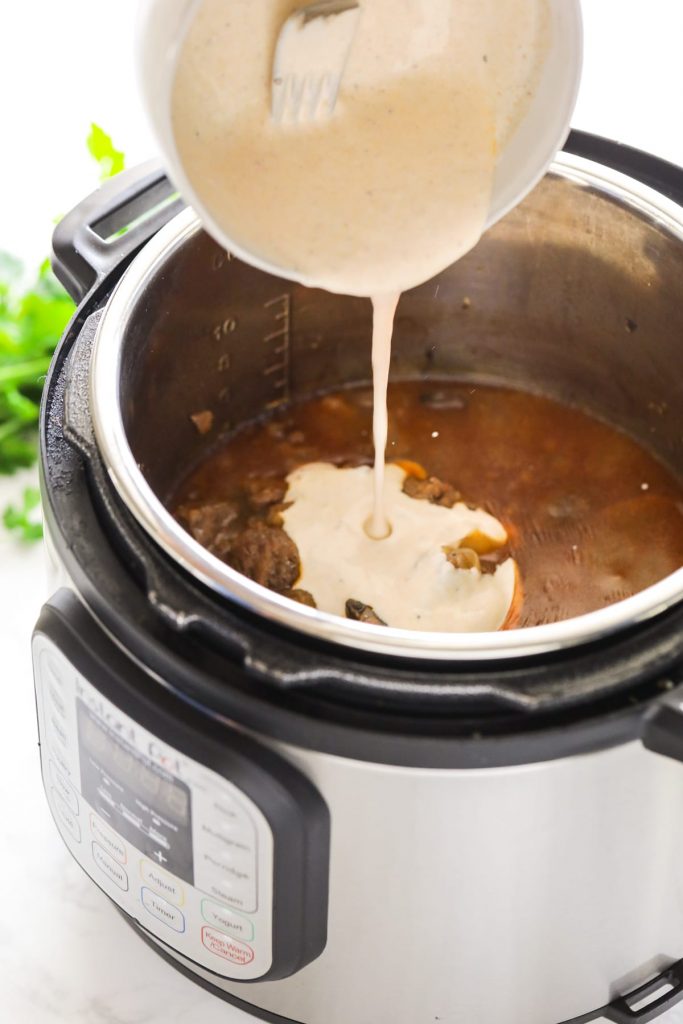 Enjoy the comfort food you love without all the extra work. This homemade Instant Pot Beef Stroganoff comes together quickly and easily thanks to the electric pressure cooker (Instant Pot). 