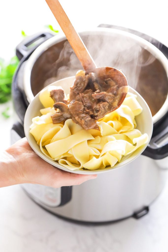 Instant pot beef stroganoff no sour cream hot sale