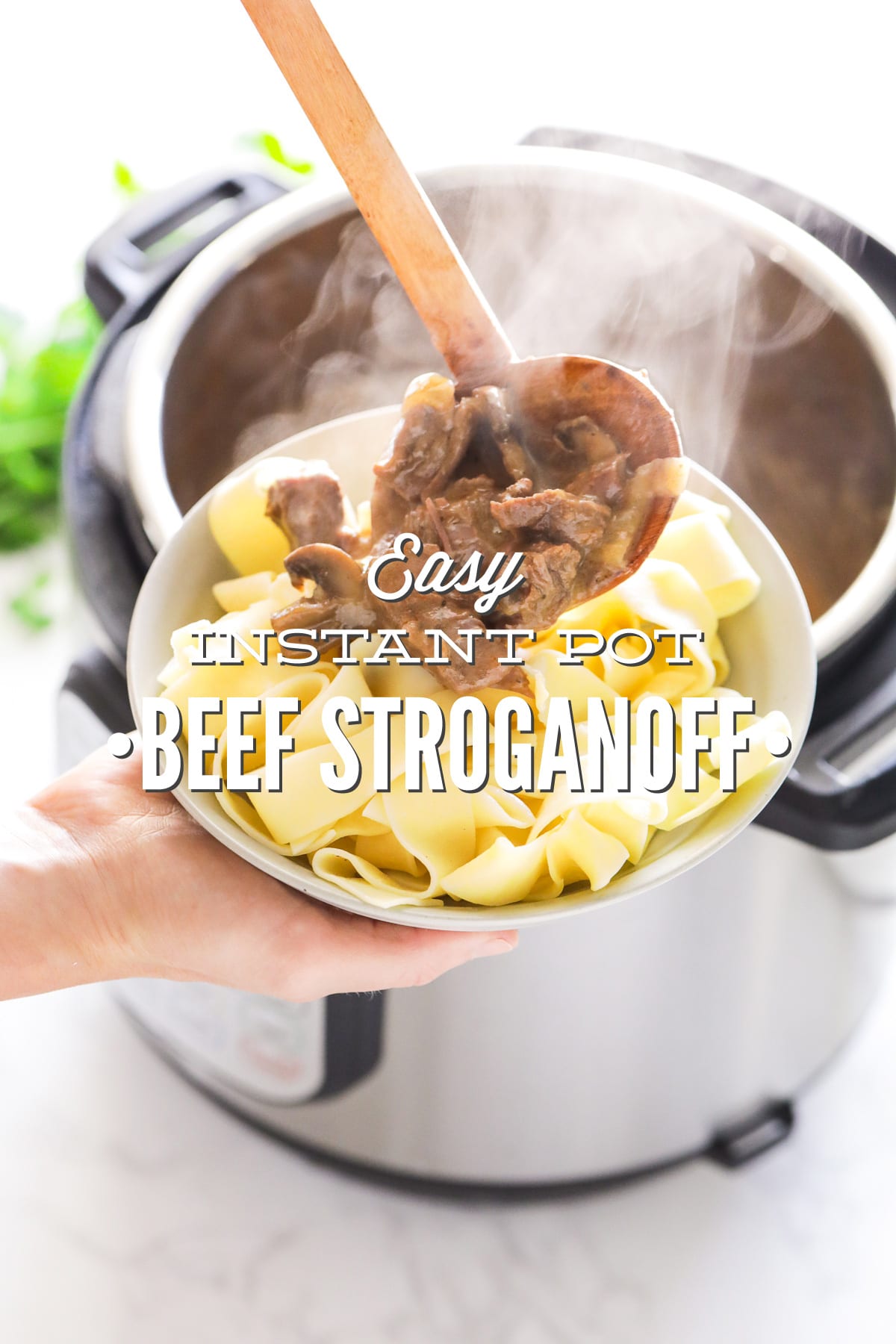 Easy Instant Pot Beef Stroganoff (Pressure Cooker Recipe)