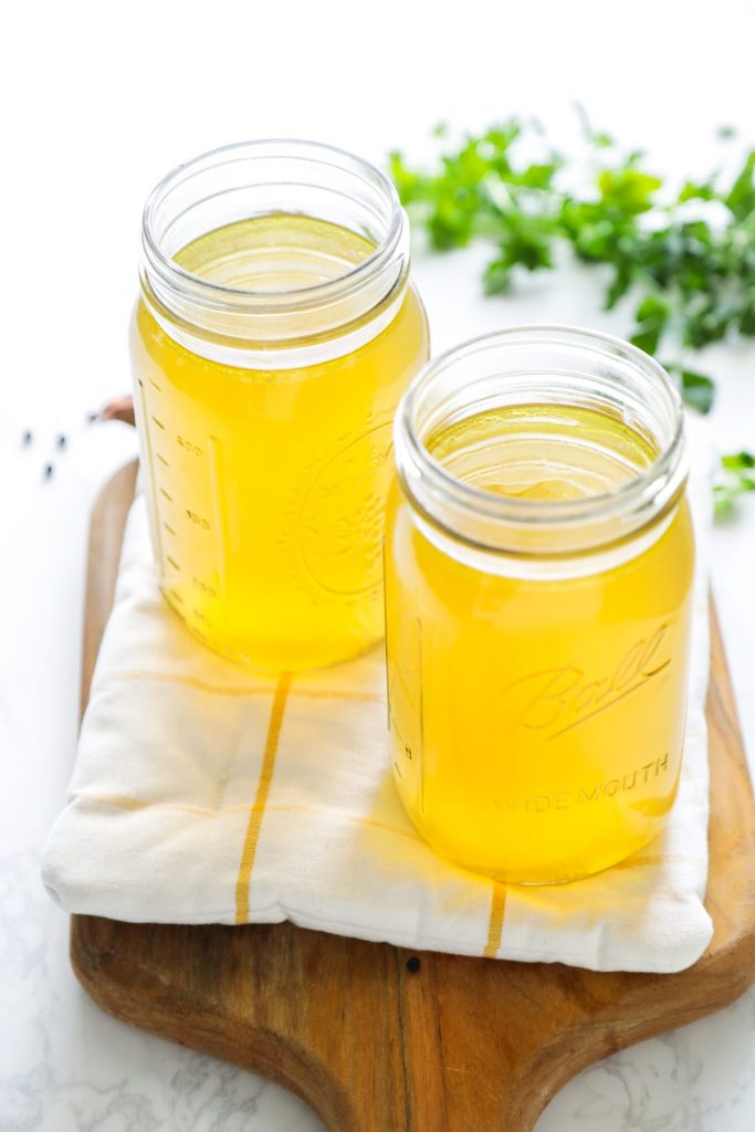 This whole-food chicken stock is simple to make in the Instant Pot, and can be frozen for recipe use months down the road!