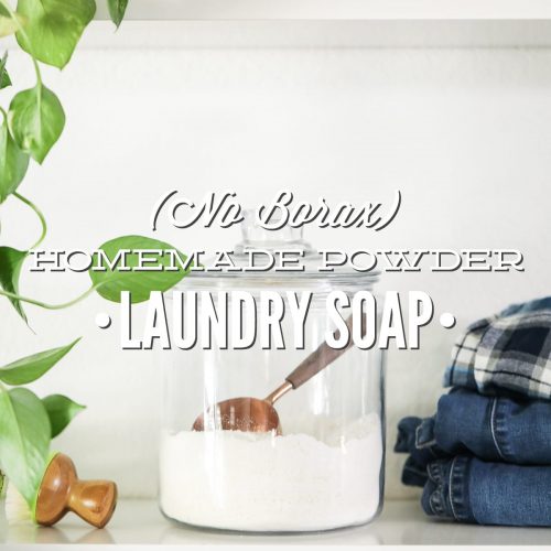 (No Borax) Homemade Powder Laundry Soap with Natural Fabric Softener