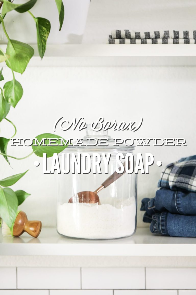 (No Borax) Homemade Powder Laundry Soap with Natural Fabric Softener