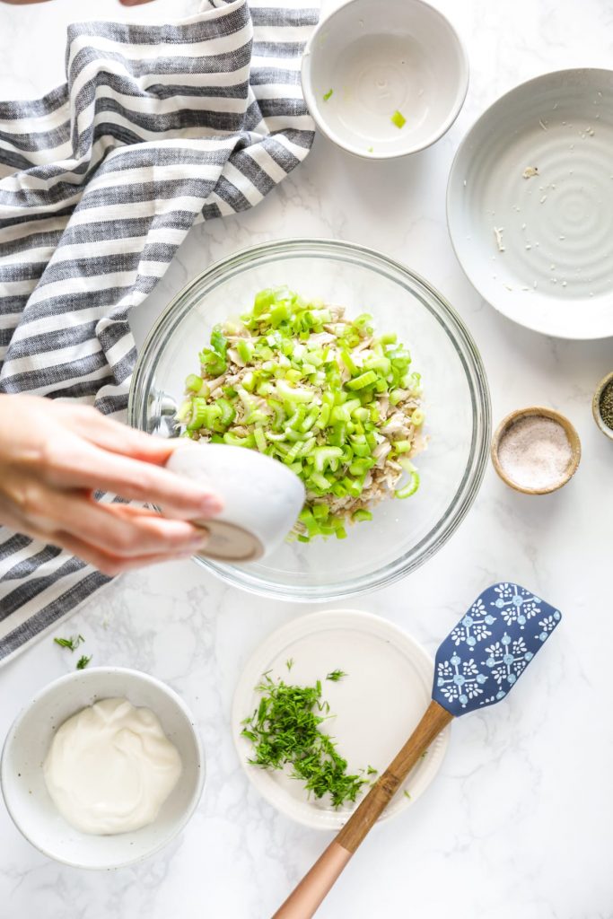 Make this herb-rich chicken salad in advance for an easy, ready-to-go lunch (or dinner) throughout the week.