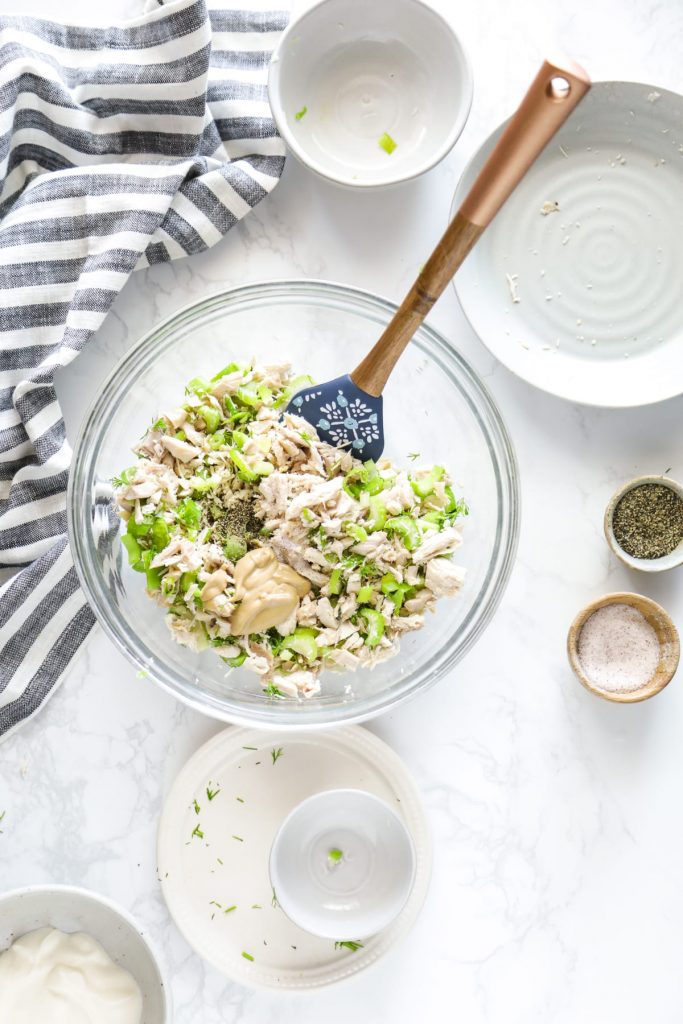 Make this herb-rich chicken salad in advance for an easy, ready-to-go lunch (or dinner) throughout the week.