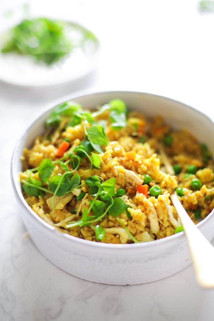 Instant Pot Chicken and Homemade Yellow Rice