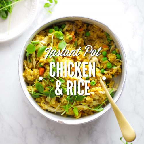 Instant Pot Chicken and Homemade Yellow Rice