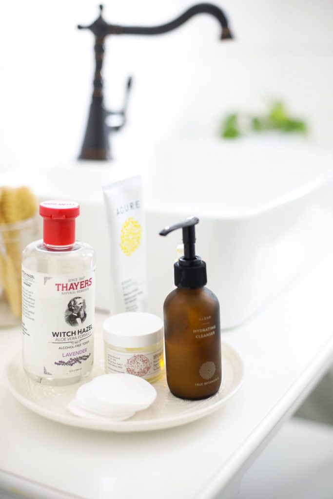 A peek inside my bathroom and my natural skincare practices. The natural products I use and love for aging, sensitive skin. Plus, my natural skincare routine (how to put it all together).