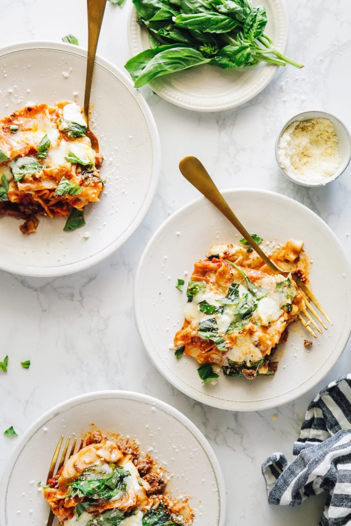 The easiest lasagna you'll ever make! The beauty of this lasagna recipe is that everything, and I mean everything, is cooked in one single skillet. Just one!