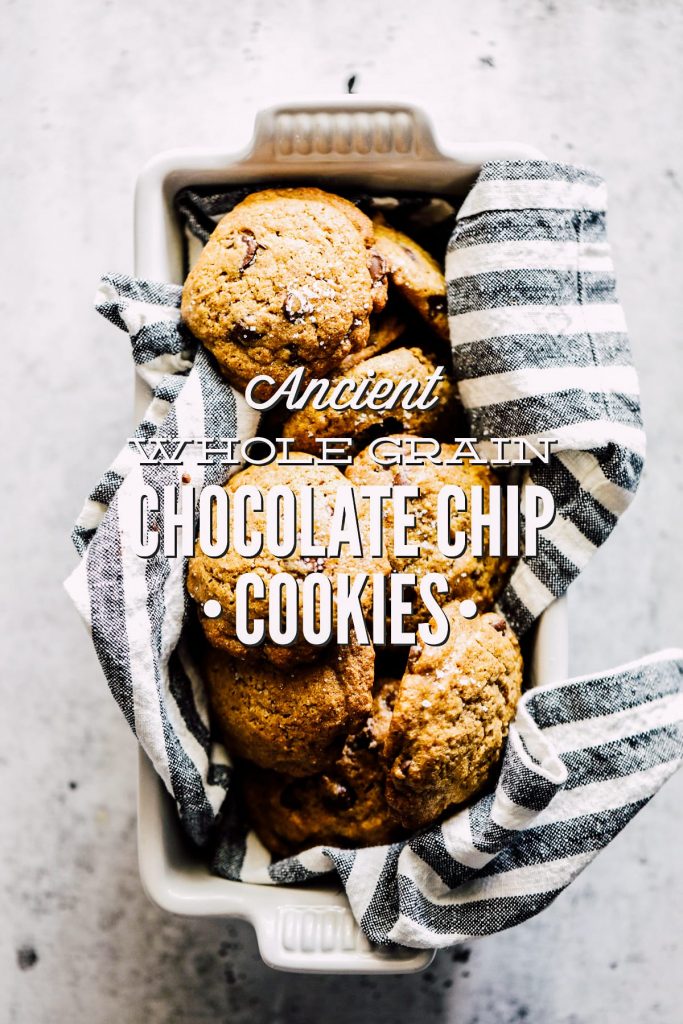 These spelt flour chocolate chip cookies are good ol' treats made with real ingredients. No boxes or fake ingredients needed. Simple and wholesome.