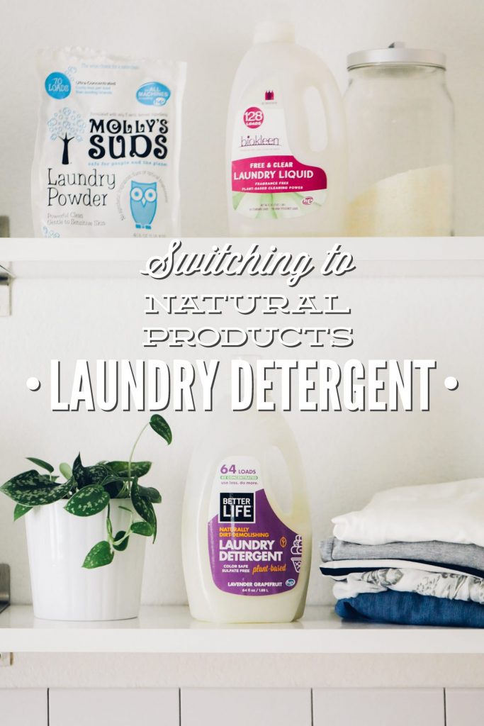 The best natural, non-toxic laundry soap and detergent options I've tried! Easy-to-find brands and homemade do it yourself options for laundry.