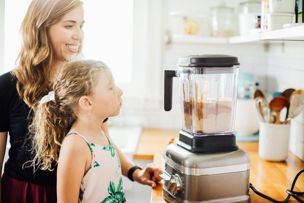 Easy, flourless muffins made in the blender. Add the simple ingredients to a blender jar (or food processor bowl), blend, and bake.