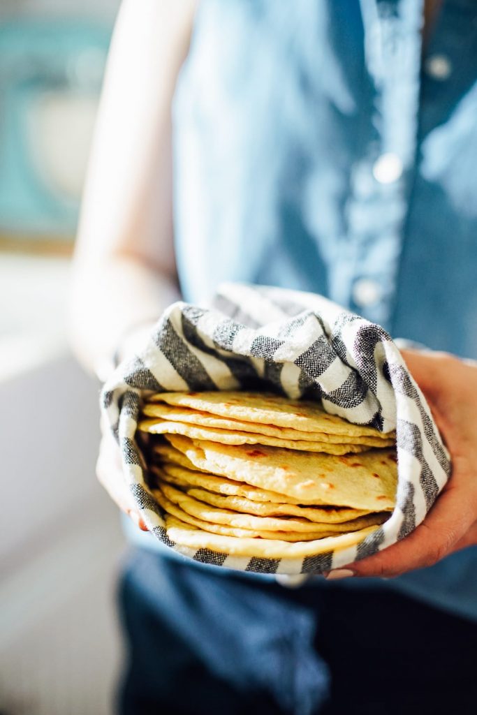 Easy, simple-ingredient homemade tortillas made with einkorn flour. Make a large batch on the weekend and save the extra to enjoy later.