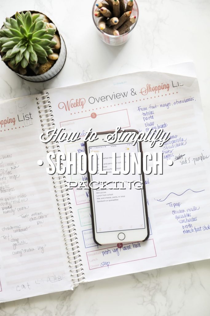 How to simplify packing school lunch with a rotational meal plan. How to create a rotational meal plan and use this list to build nourishing lunches.